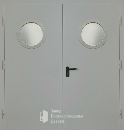 Фото двери «Двупольная с круглым стеклом EI-30» в Орехово-Зуево