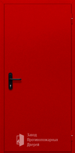 Фото двери «Однопольная глухая (красная)» в Орехово-Зуево