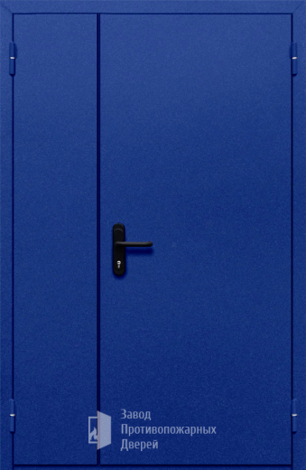 Фото двери «Полуторная глухая (синяя)» в Орехово-Зуево
