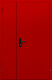 Фото двери «Полуторная глухая (красная)» в Орехово-Зуево